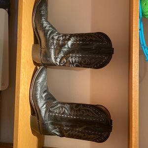 Mens leather cowboy boots